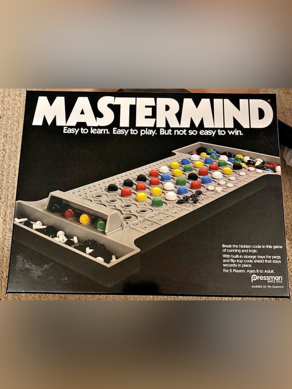 Pressman Mastermind Retro Edition Board Game Ages 8 to Adult